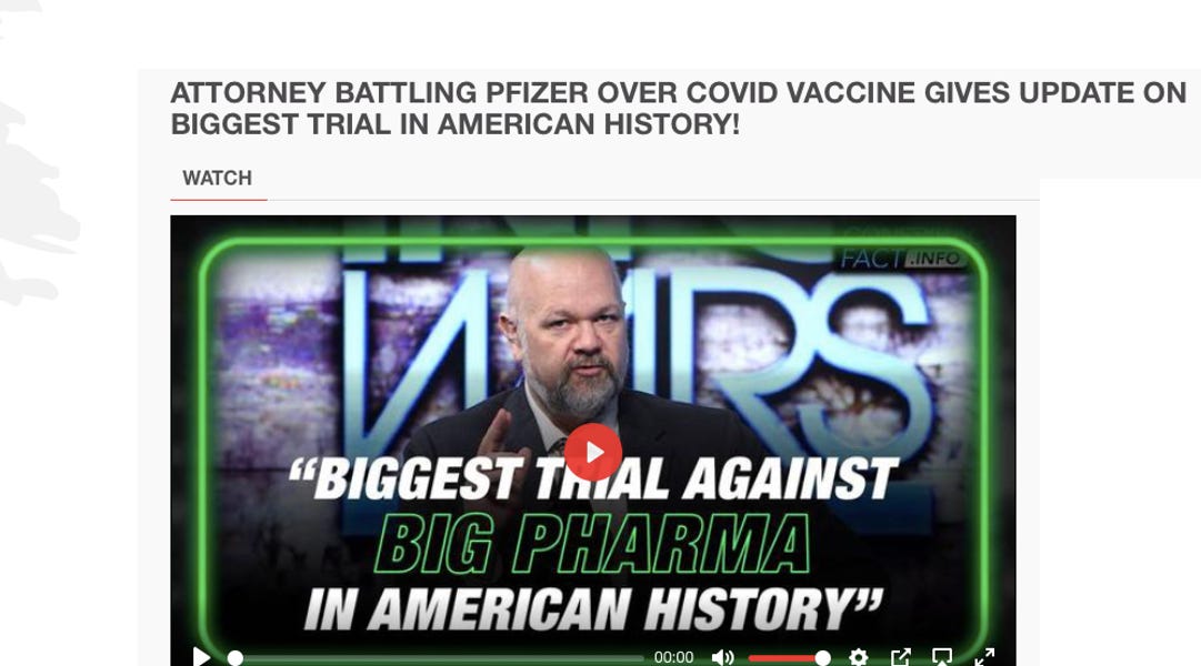 The $3 Trillion SubStack on How to Destroy Pfizer in Court