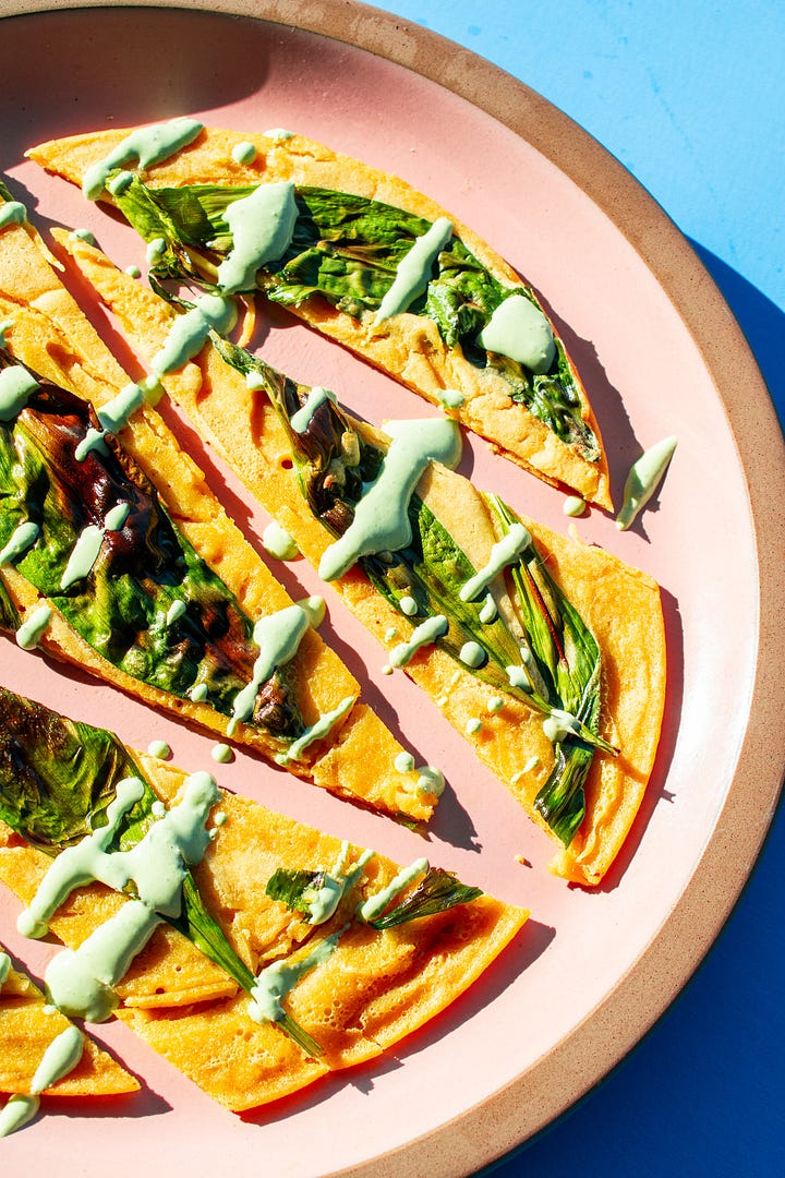 Detail photos of ramps recipe, shot by JB Douglas for The Wild Grocery