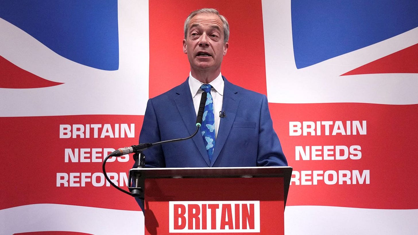 Nigel Farage enters UK election race, in more bad news for Sunak's  Conservatives | CNN
