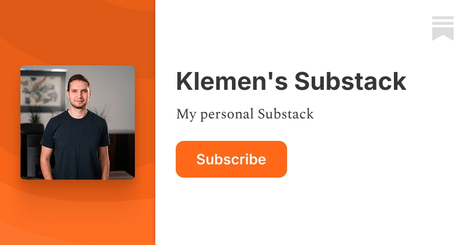 Screenshot of klemenvodopivec.substack.com