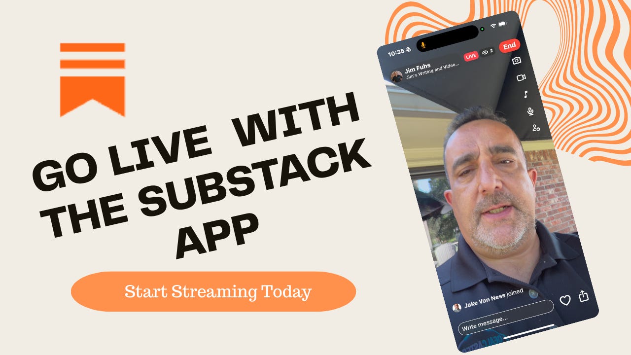 How to Go Live with the Substack App How to Go Live with the Substack App