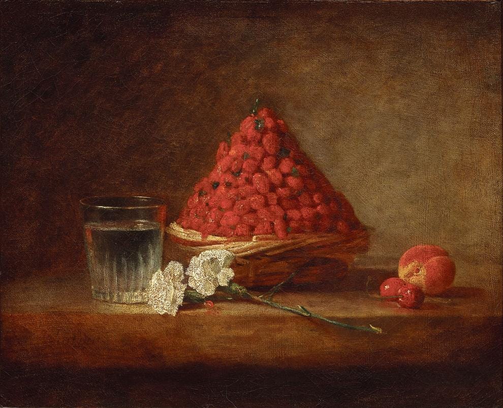 Chardin wild strawberries Chardin wild strawberries