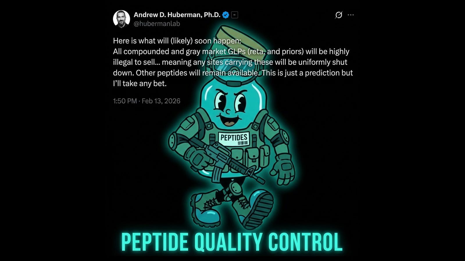 huberman glp 1 The GLP-1 Reckoning Is Here. What It Means for the Entire Peptide Market