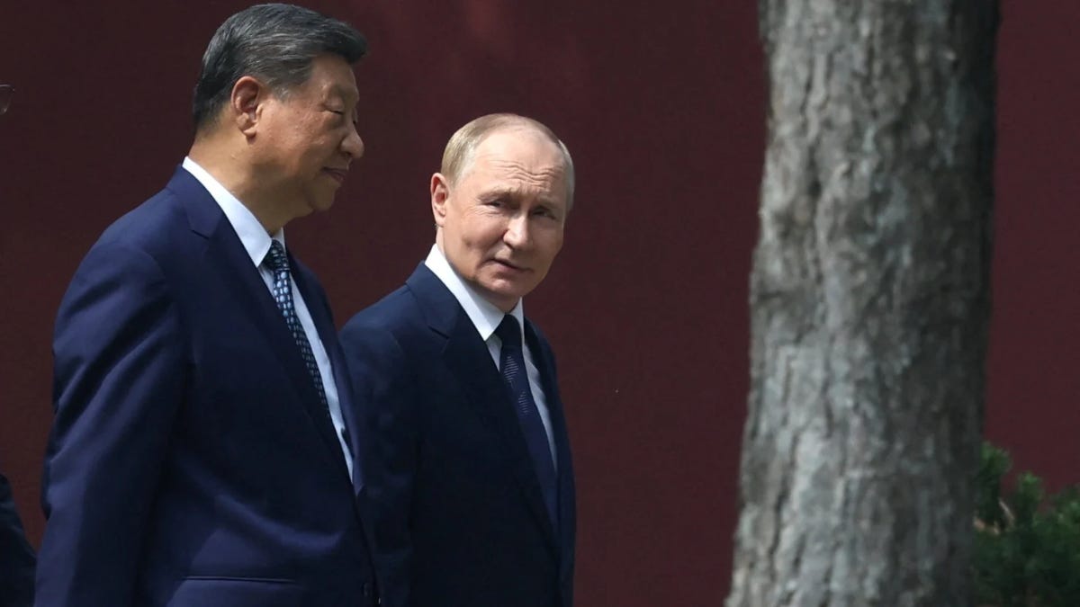Chủ tịch Trung Quốc Tập Cận Bình và Tổng thống Nga Vladimir Putin tại Bắc Kinh, Trung Quốc ngày 2/9/2025 - Ảnh: Reuters Chủ tịch Trung Quốc Tập Cận Bình và Tổng thống Nga Vladimir Putin tại Bắc Kinh, Trung Quốc ngày 2/9/2025 - Ảnh: Reuters