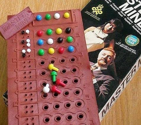 Sharing vintage board game Mastermind from 1970
