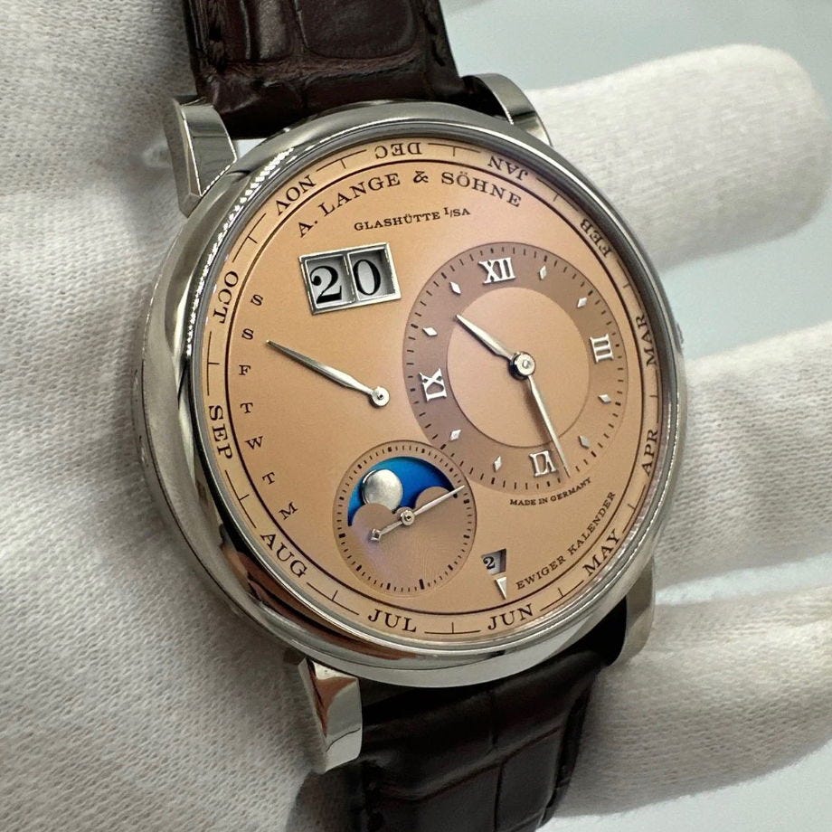 2023 A. Lange & Söhne Lange 1 Perpetual Calendar White Gold / Pink 345.056 Listing Image 1 2023 A. Lange & Söhne Lange 1 Perpetual Calendar White Gold / Pink 345.056 Listing Image 1