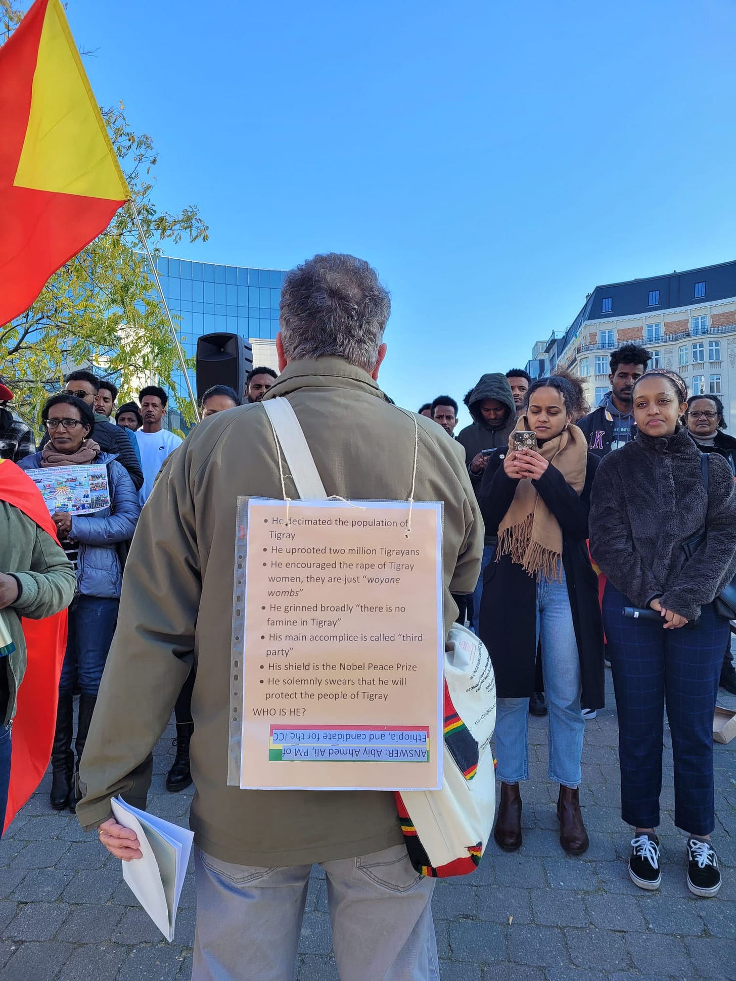 Professor Jan Nyssen's Speech at the “Save Tigray” demonstration in  Brussels – Tghat