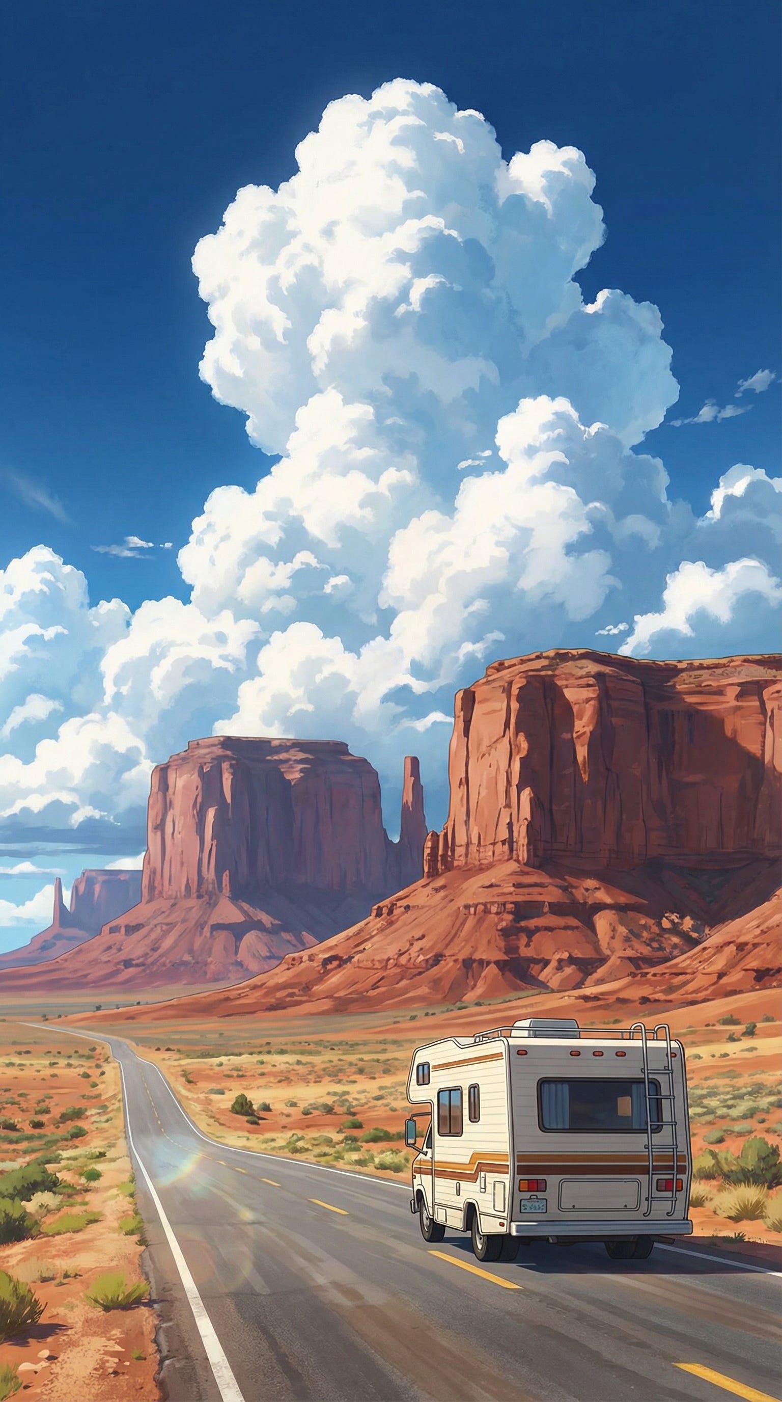 #321 VIRAL VIDEO PROMPT: Desert RV Wide Pan