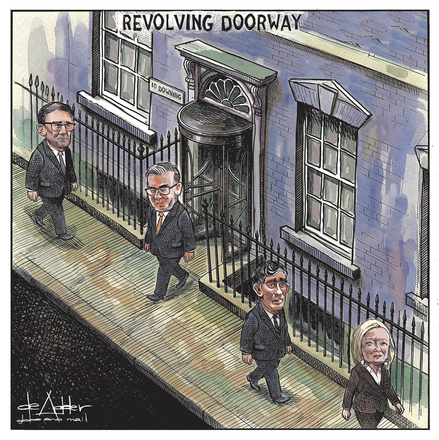 Daily Cartoon: The Revolving Door