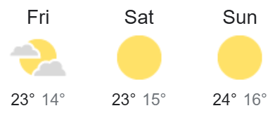Redlands 3-day weather forecast