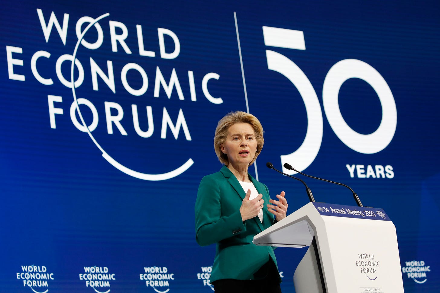 Ursula von der Leyen, European Commission president, attends World Economic Forum