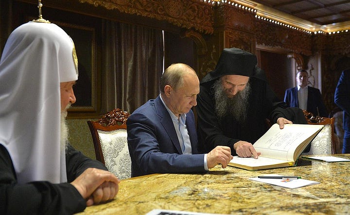 With Patriarch Kirill of Moscow and All Russia