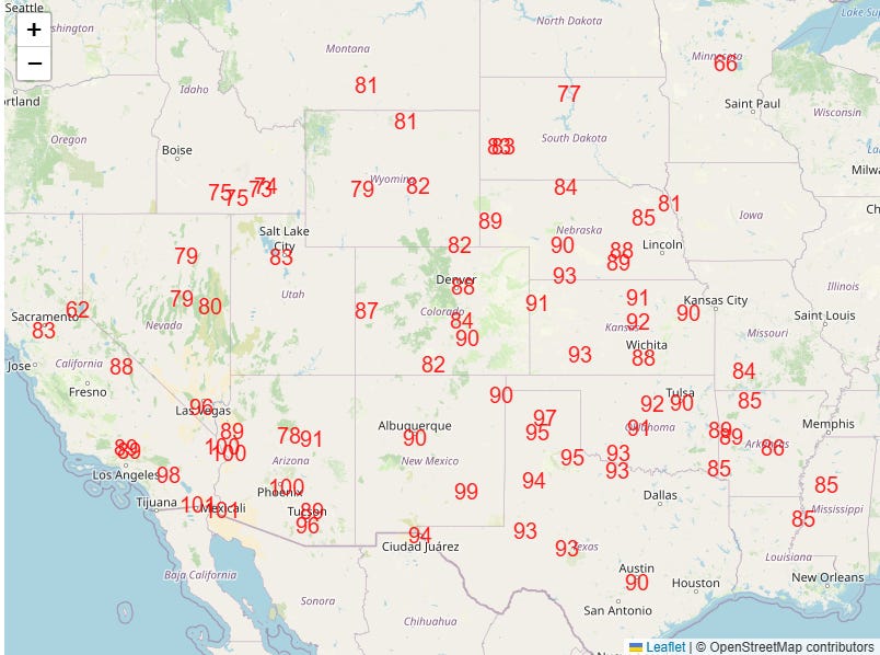 Parts of the Southwest now going on a week of record March heat