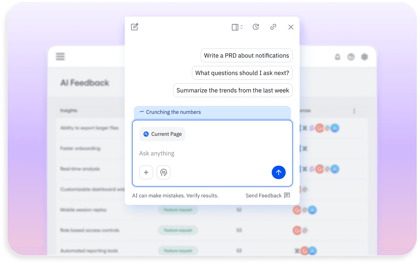 AI Feedback chat AI Feedback chat
