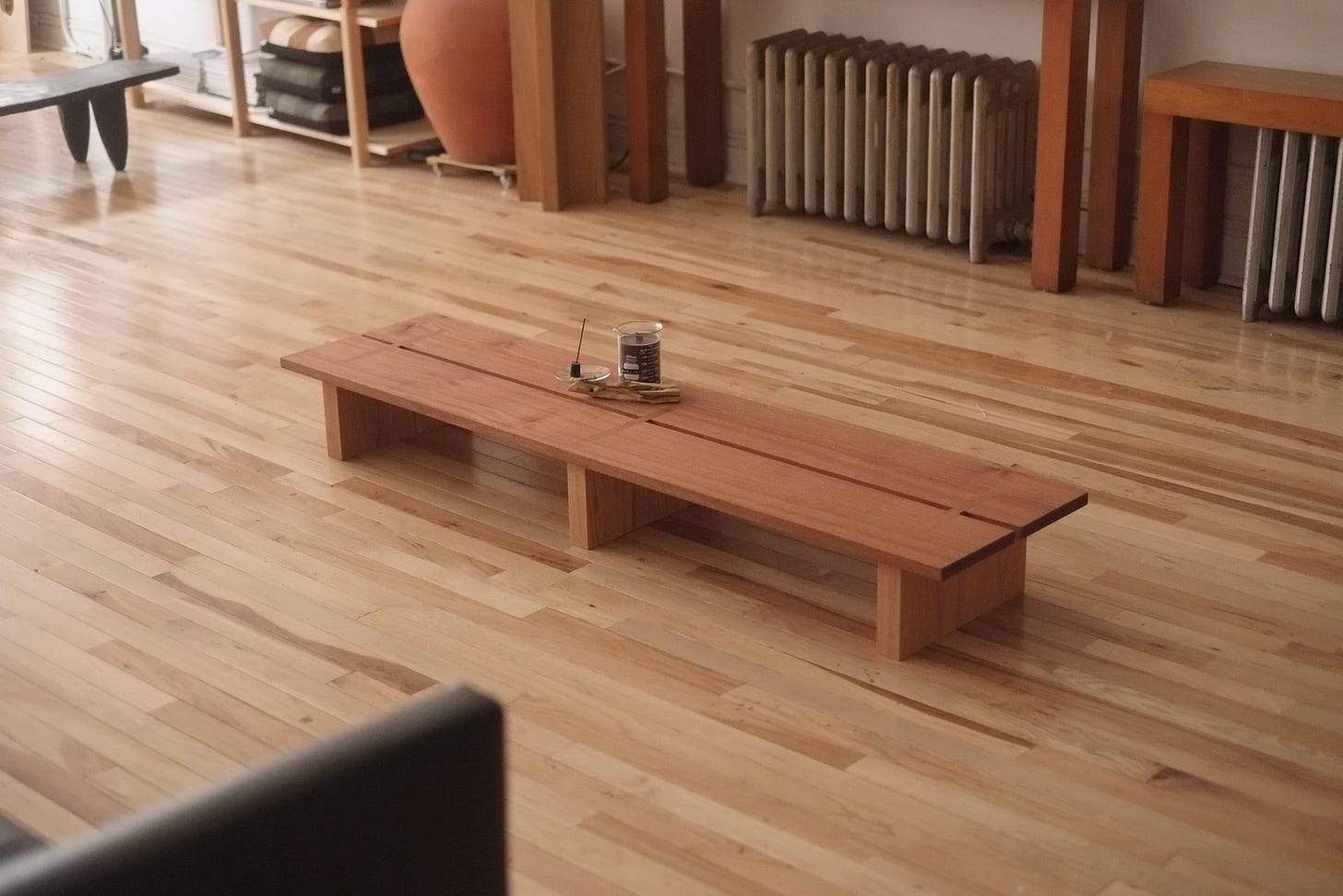 Low Table in Sapele w/ Oak