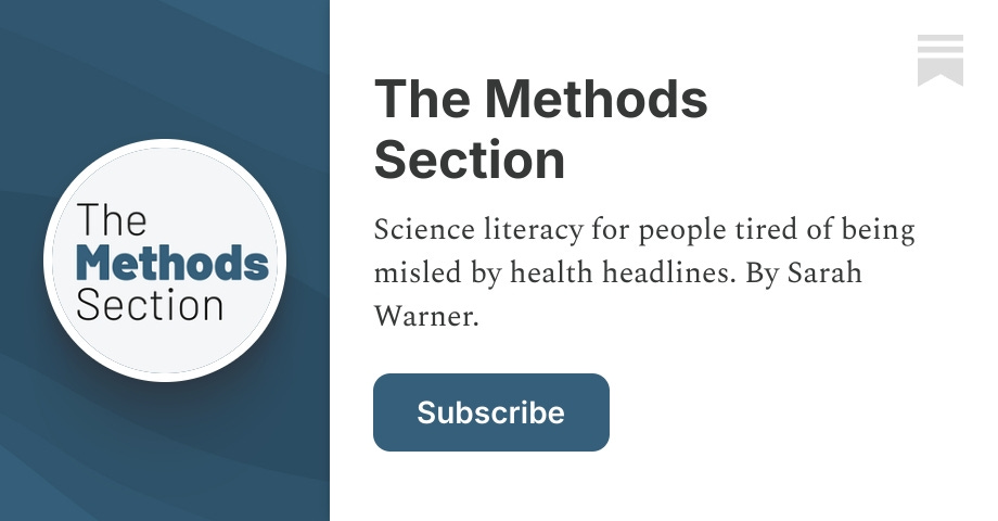 The Methods Section | Substack
