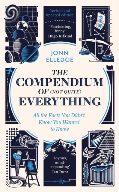 [ALT TEXT] The shiny new cover of my 2021 book The Compendium of (Not Quite) Everything: All the Facts You Didn’t Know You Wanted to Know.