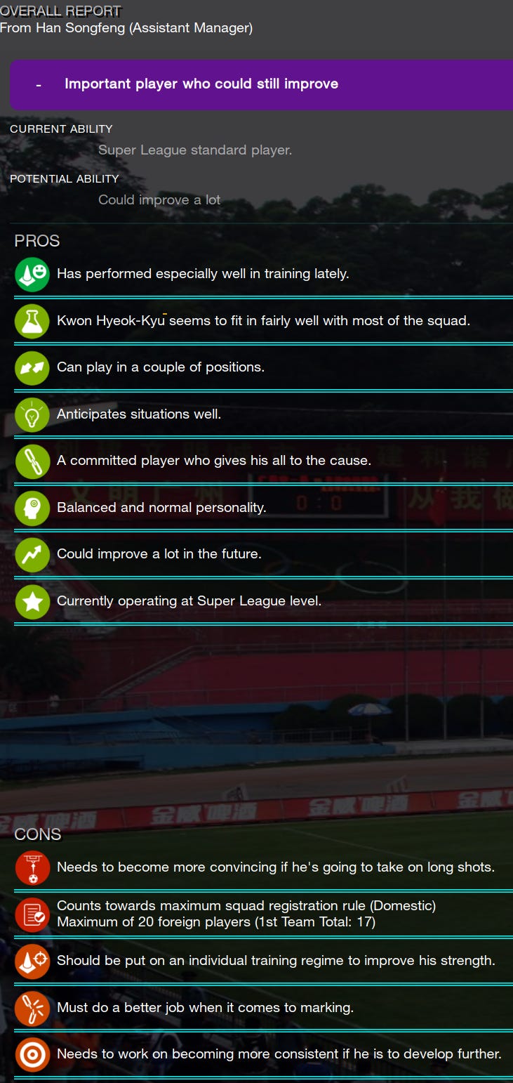 Football Manager 2023 Kwon Hyeok-Kyu
