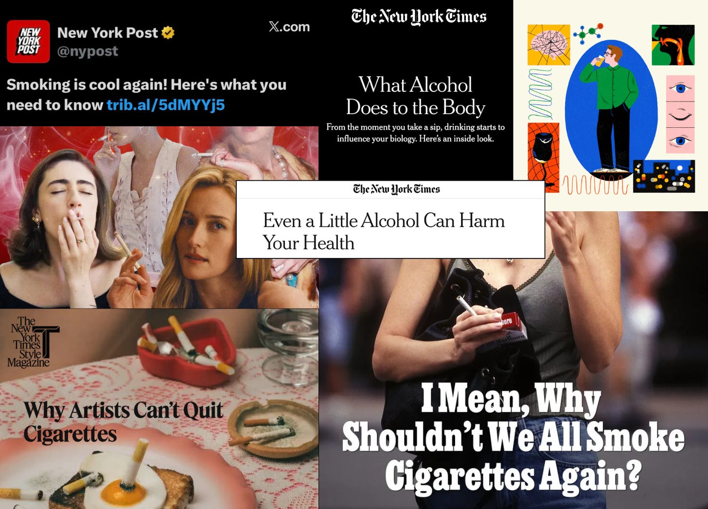 long cool woman cigarettes and alcohol Alcohol is Bad for You and Cigarettes Are Cool Again