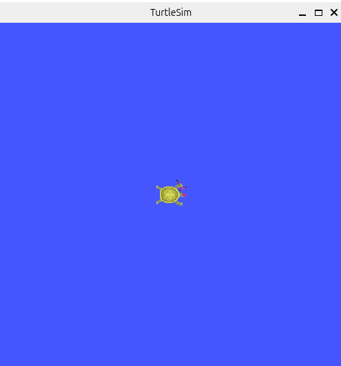 Turtlesim window with turtle