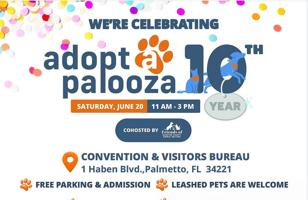 Adopt-A-Palooza Returns to Manatee County for 10th Anniversary Celebration
