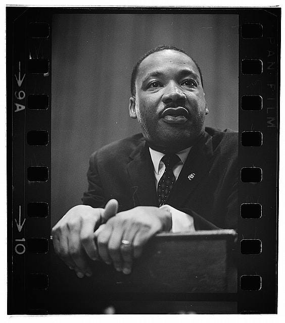 Photo of King at a D.C. press conference, 26 March 1964. Photo by Marion S. Trisosko, courtesy of the U.S. News & World Report Magazine Photograph Collection, Library of Congress. Photo of King at a D.C. press conference, 26 March 1964. Photo by Marion S. Trisosko, courtesy of the U.S. News & World Report Magazine Photograph Collection, Library of Congress.