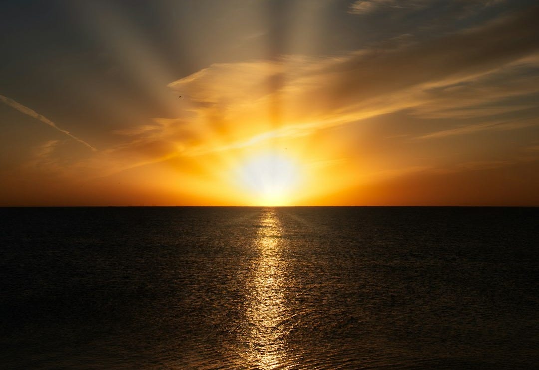 sea during golden hour sea during golden hour
