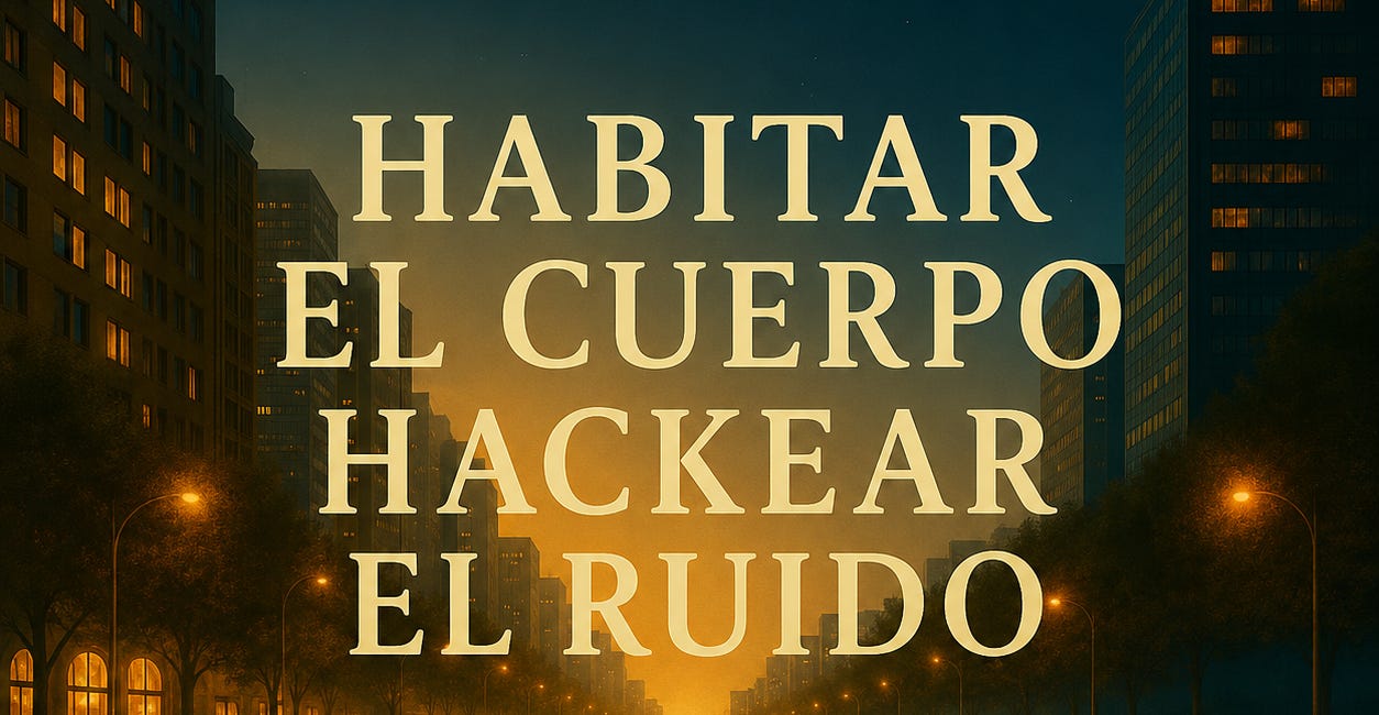 Habitar el cuerpo. Hackear el ruido