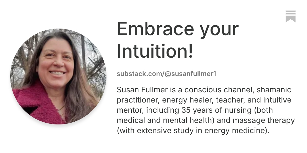 Embrace your Intuition! | Substack