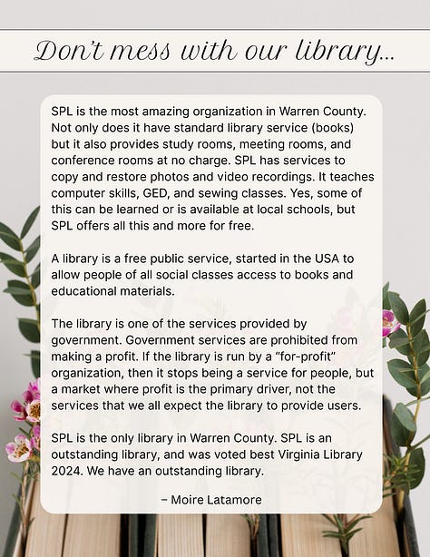 Gallery of photos that include patron, community member, and visitor testimonials on what Samuels Library means to them