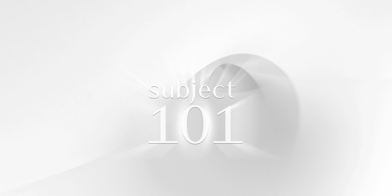 subject 101