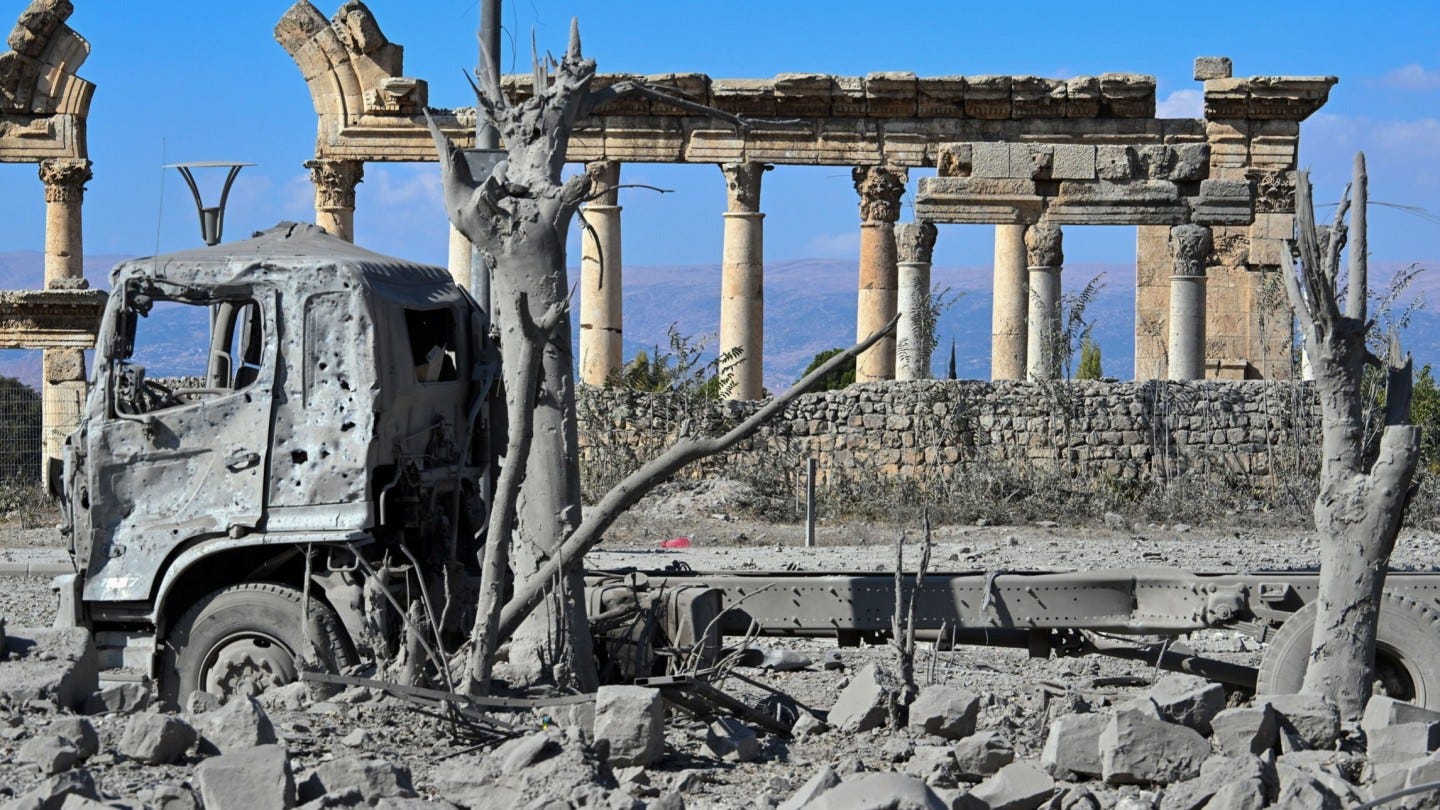 Israeli bombs pound Hizbollah and history in Lebanon's ancient valley