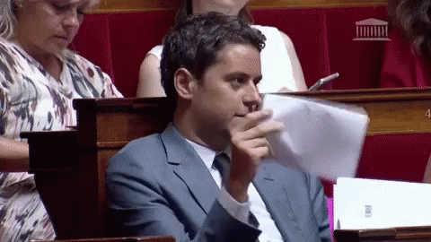 Attal Gabriel Attal GIF - Attal Gabriel Attal Macron ...