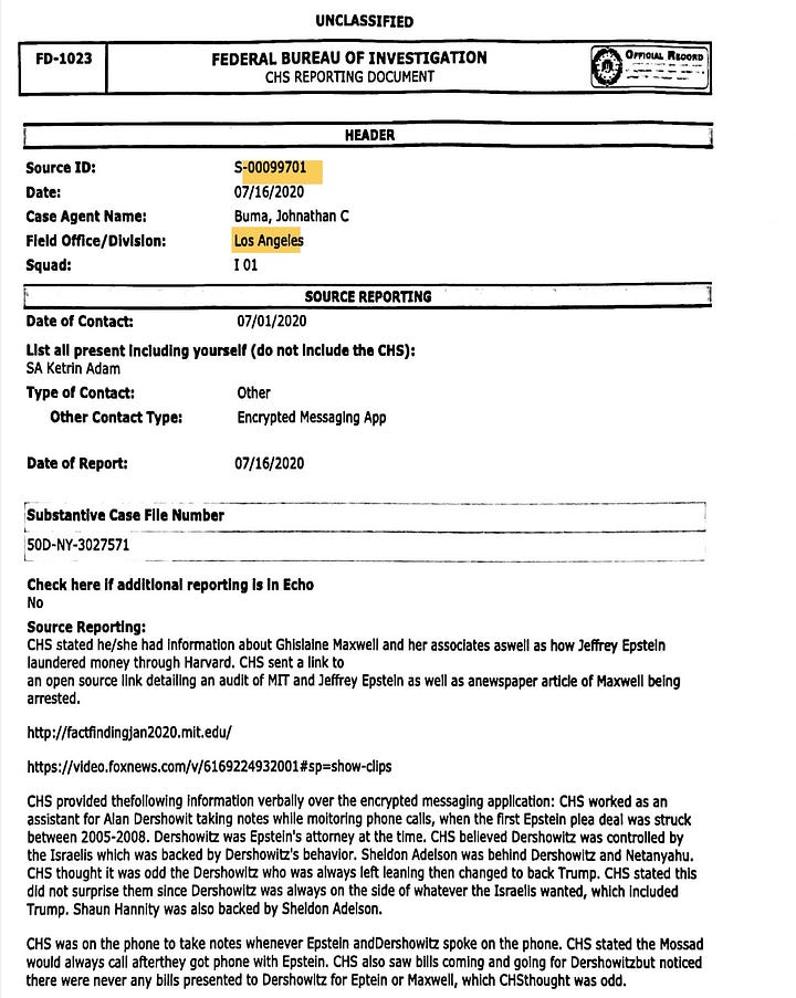 Taken together, these FBI documents trace the same chain again and again: Rothschild introductions → Epstein access operations → Dershowitz mediation → Adelson / Netanyahu / Mossad influence → Jared Kushner inside the White House.