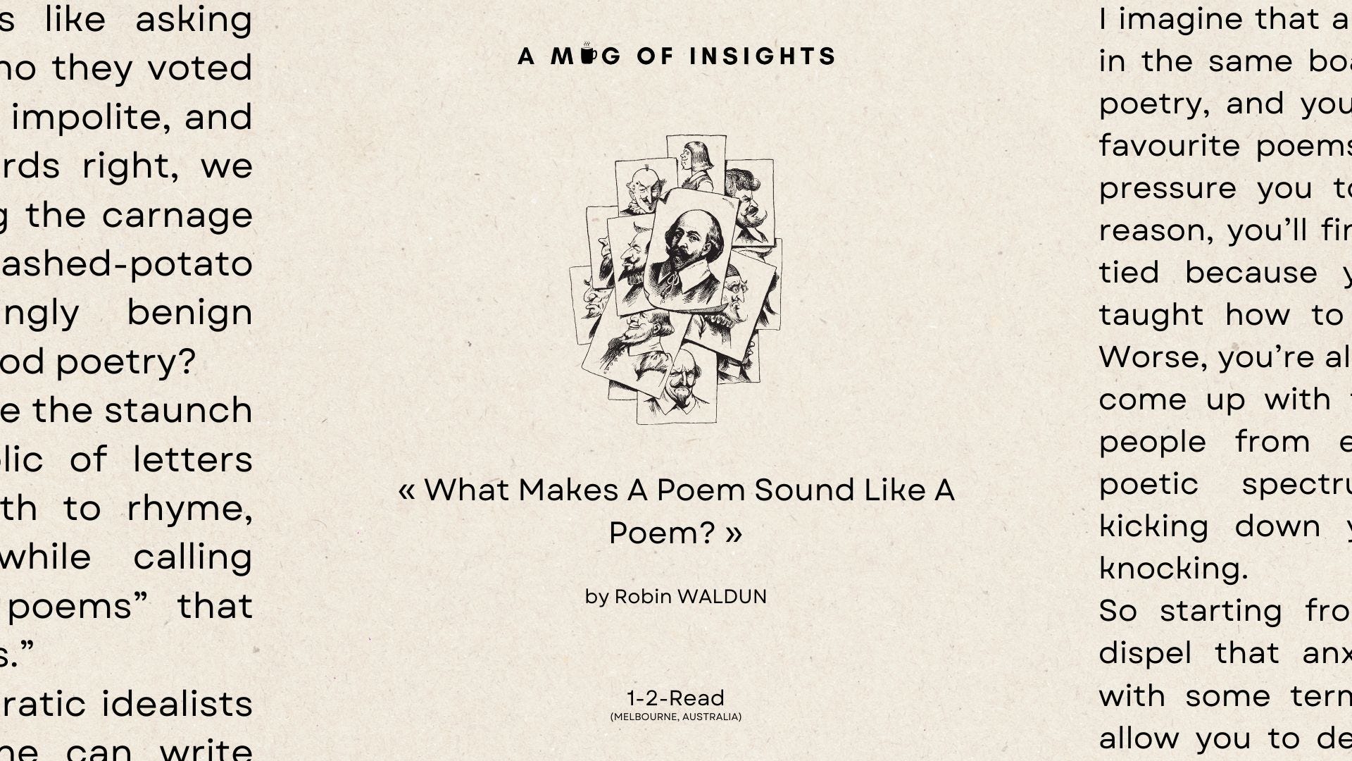 [1-2-Read] What Makes A Poem Sound Like A Poem?