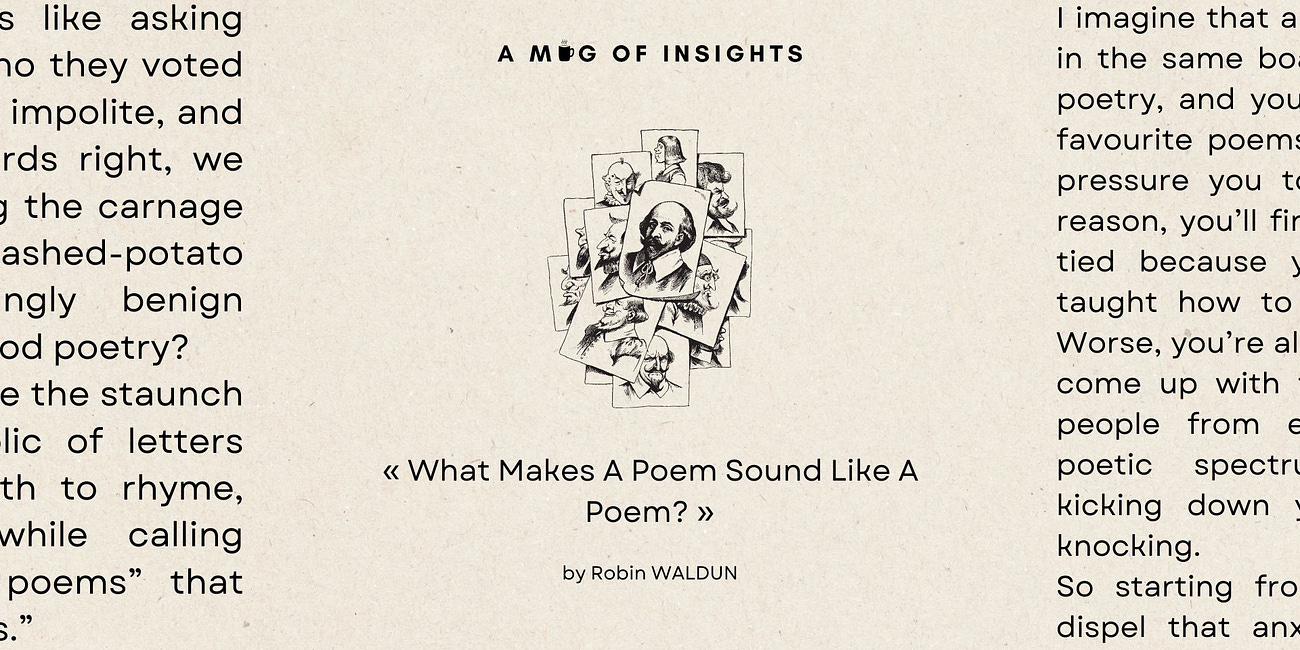 [1-2-Read] What Makes A Poem Sound Like A Poem? 