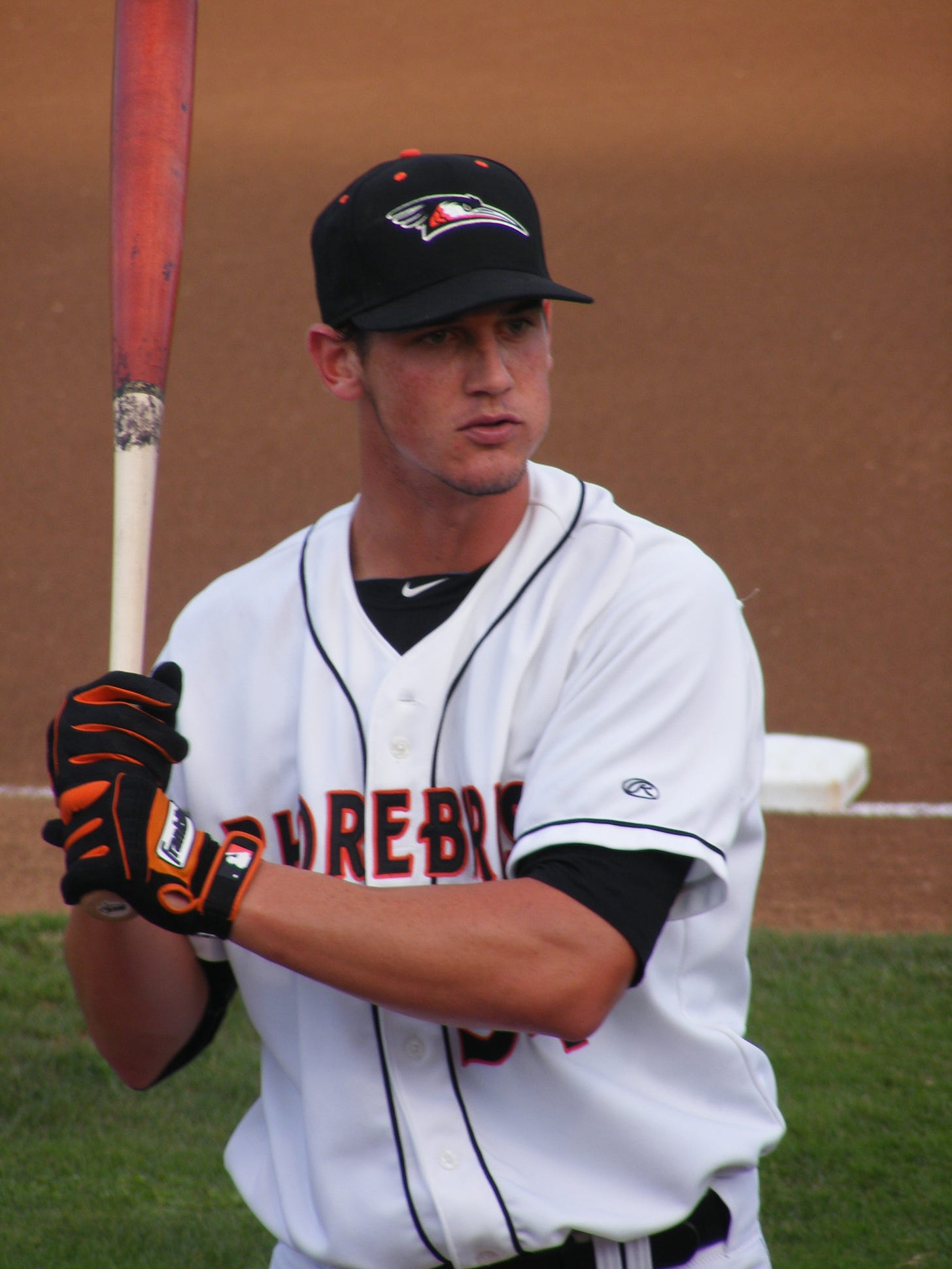 Michael Ohlman getting ready to perform his standard designated hitter duties.
