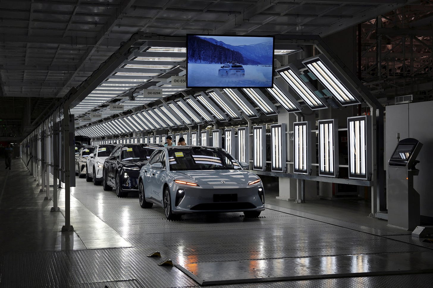 Electric vehicle (EV) maker Nio's production line in Hefei