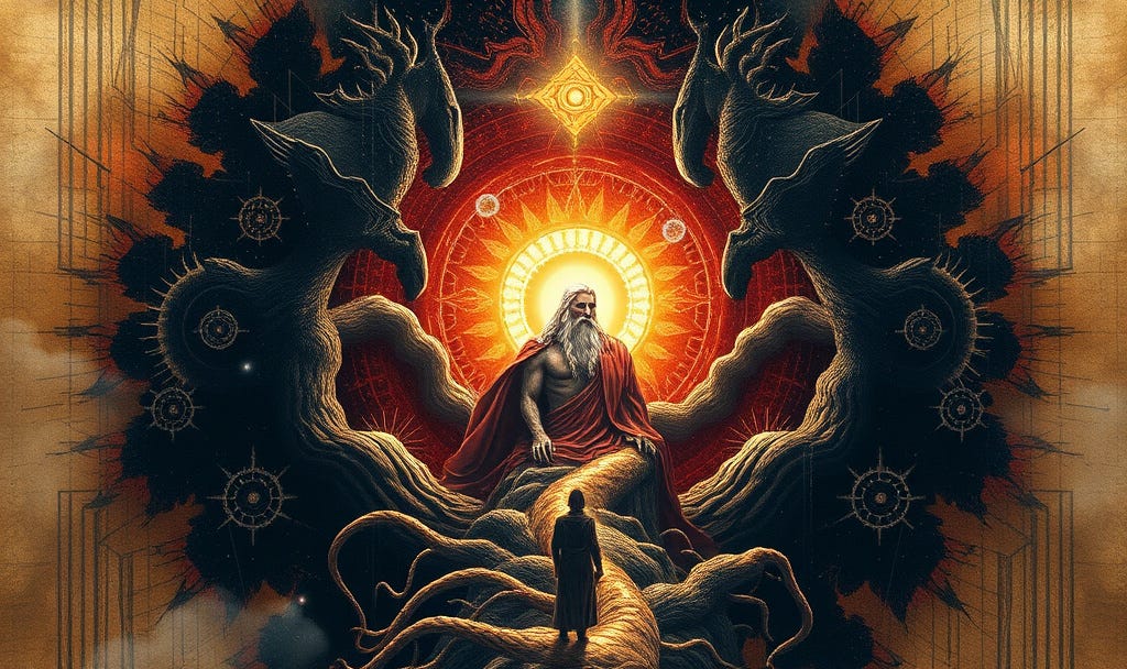 THE GOD WHO BROKE HIMSELF OPEN