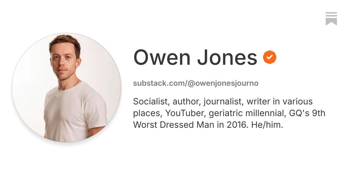 Owen Jones | Substack