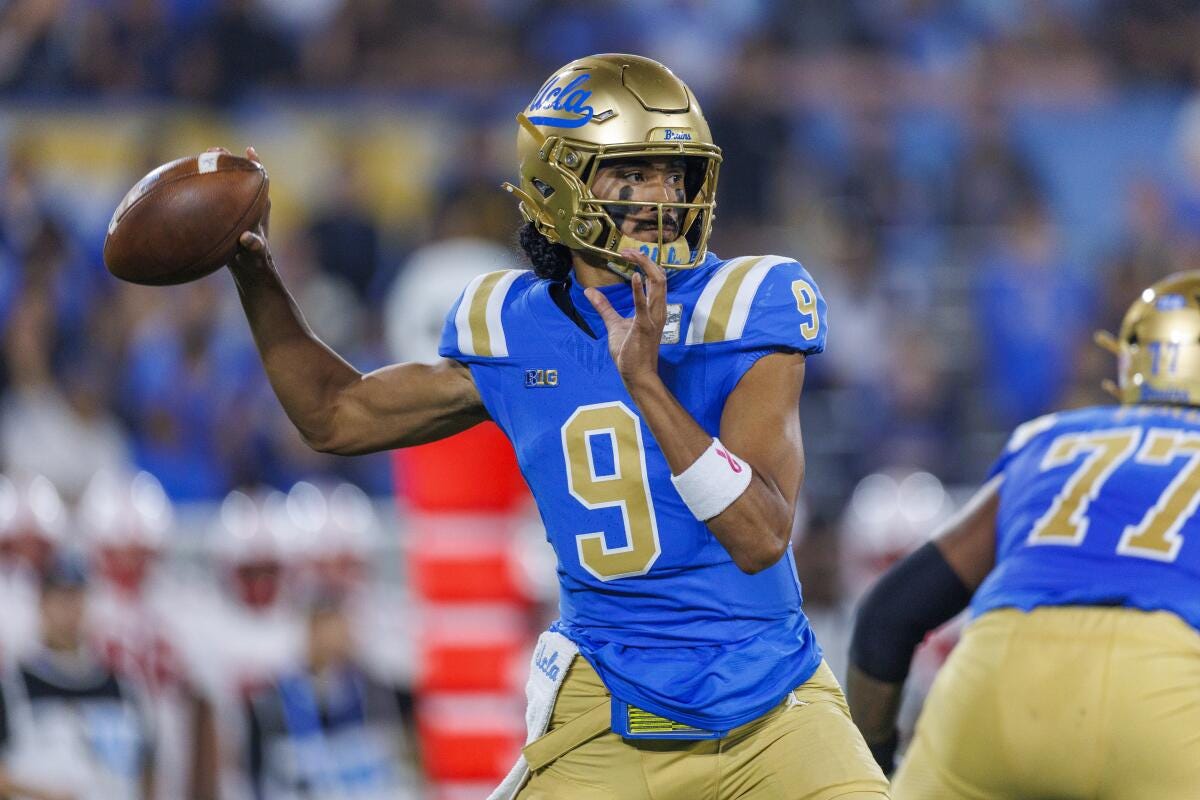 Nico Iamaleava out for UCLA vs. Ohio State because of a concussion - Los Angeles Times Nico Iamaleava out for UCLA vs. Ohio State because of a concussion - Los Angeles Times