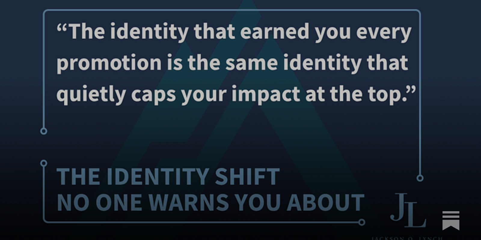 The Identity Shift No One Warns You About