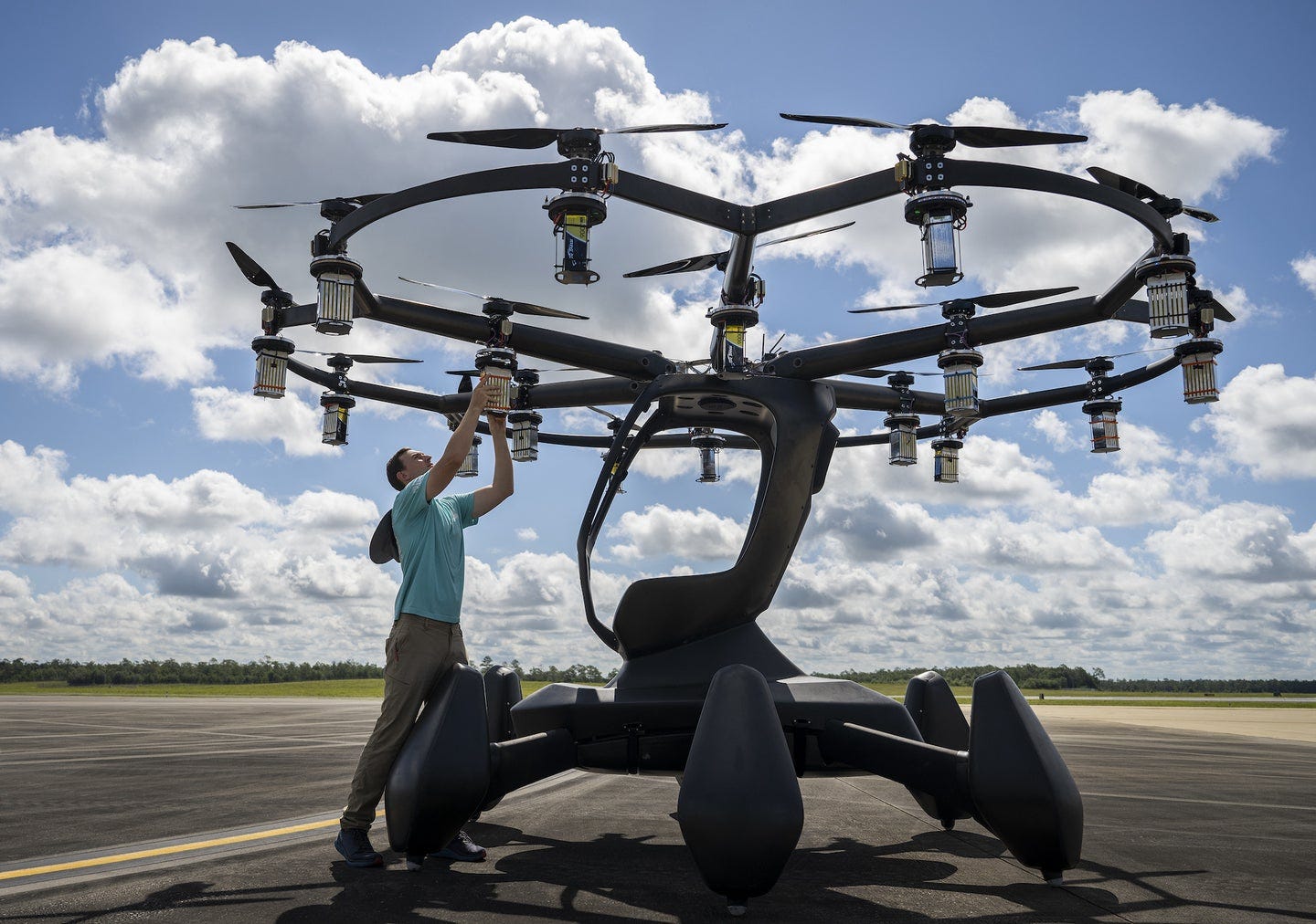 A Hexa seen on July 6 at Eglin Air Force Base in Florida.