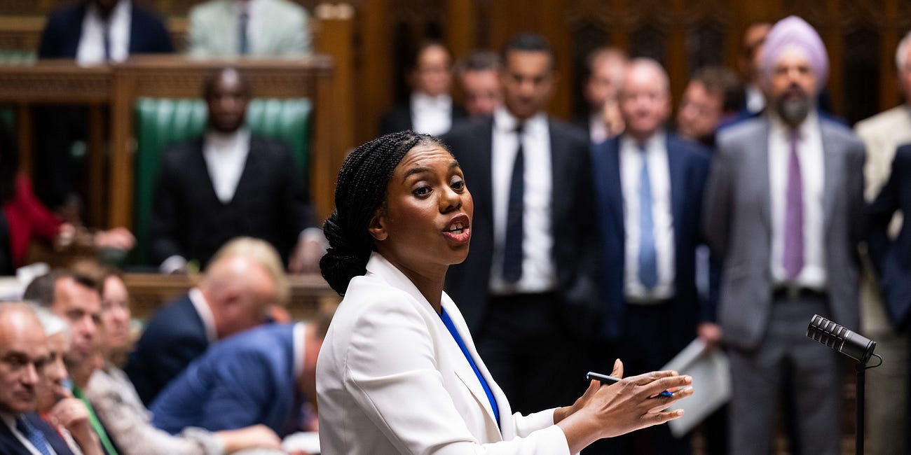 Kemi Badenoch bats for Rupert Lowe