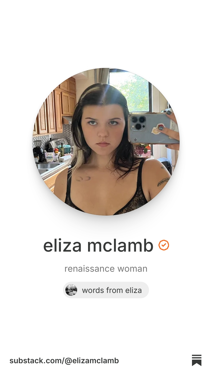 eliza mclamb | Substack