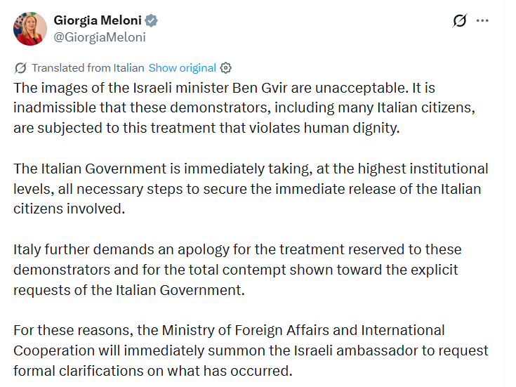 Italian Prime Minister-Giorgia Meloni