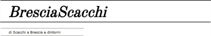 Newsletter Bresciascacchi