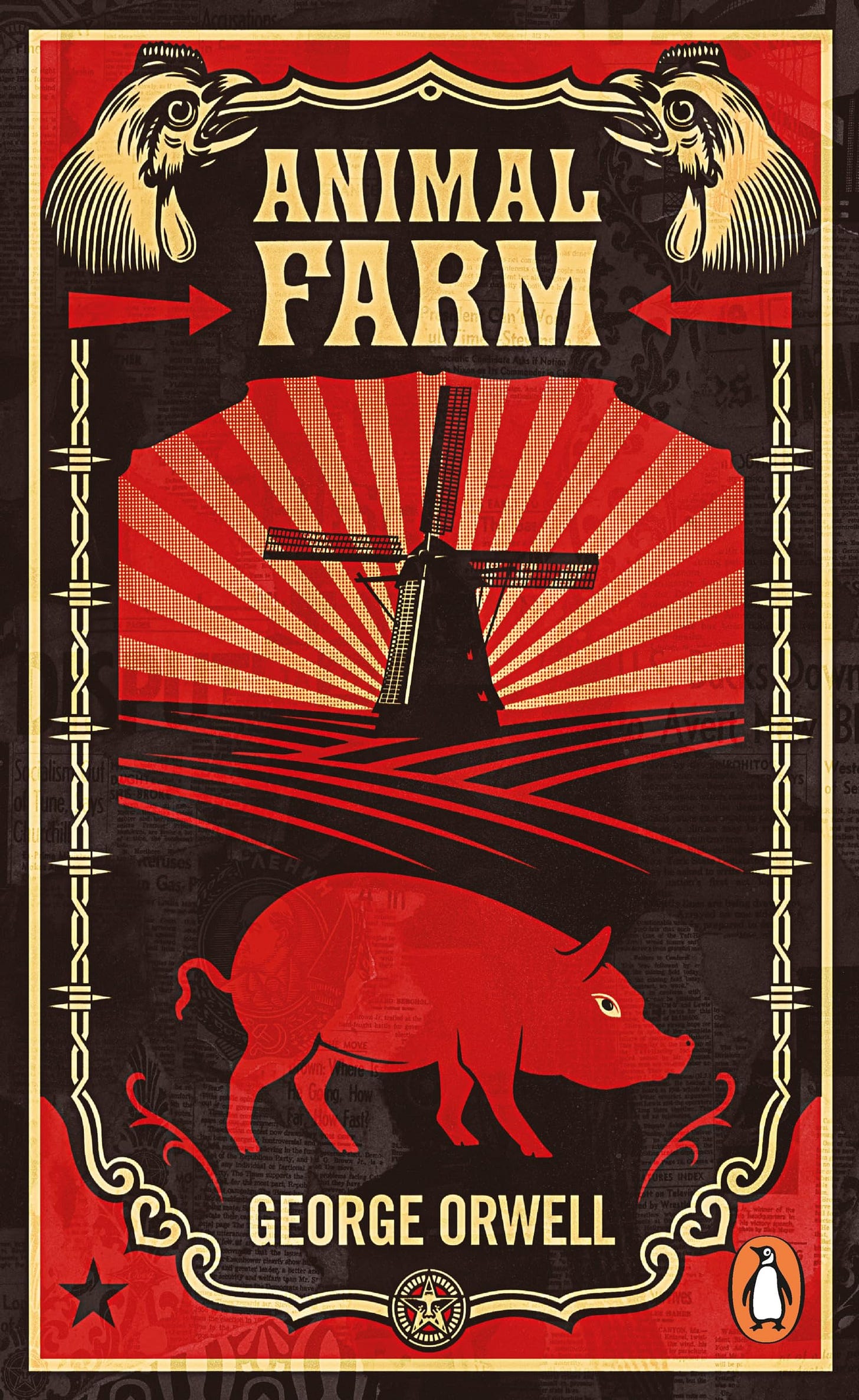 Animal Farm: The dystopian classic reimagined with cover art by Shepard  Fairey: 94 (Penguin Essentials, 94): Amazon.co.uk: Orwell, George: ...