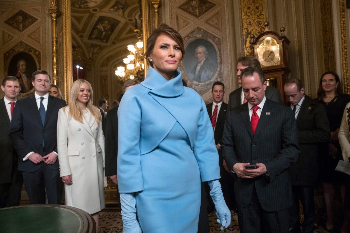 Stepping into her new role as the First Lady of the United States. Stepping into her new role as the First Lady of the United States.