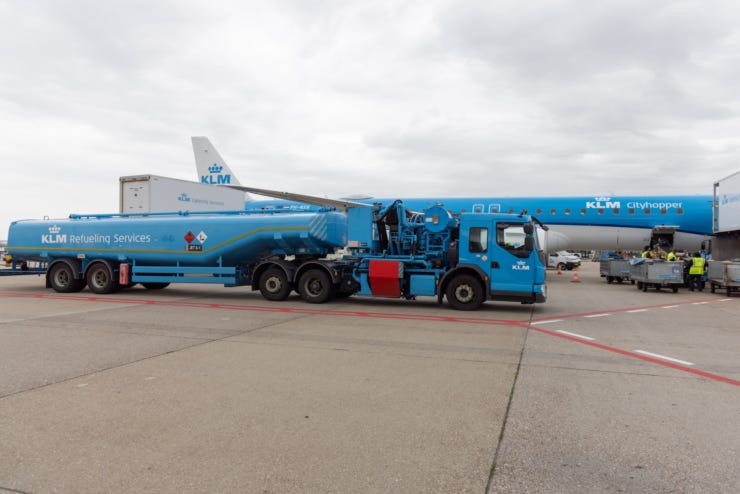 klm germany blend kerosene e-saf